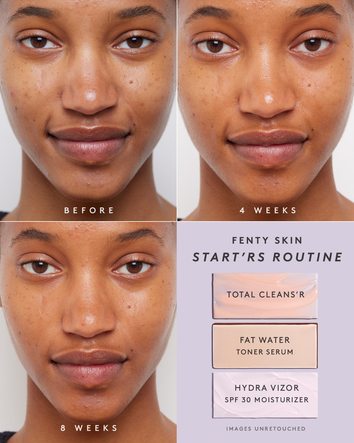 Fenty Skin Vault 5-Piece AM + PM Skincare Essentials with Mineral SPF